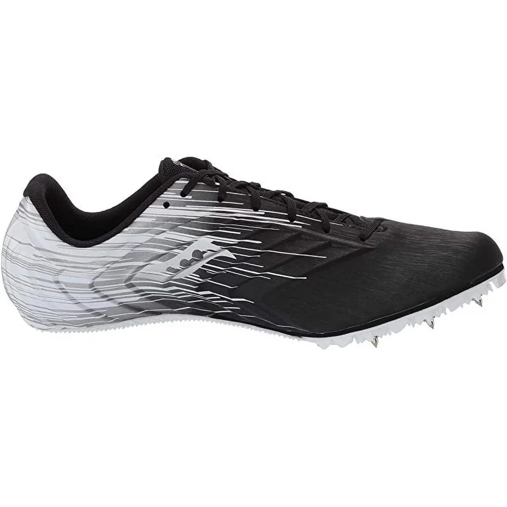 Saucony Spitfire 5 Men's Track Spikes - Black/White, Size 8.5